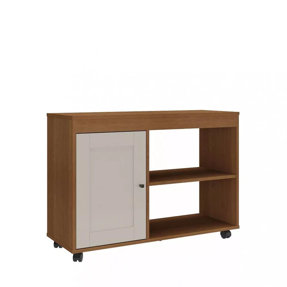 Rack para TV até 42 Polegadas 1 Porta com Rodízios Sampa Artely