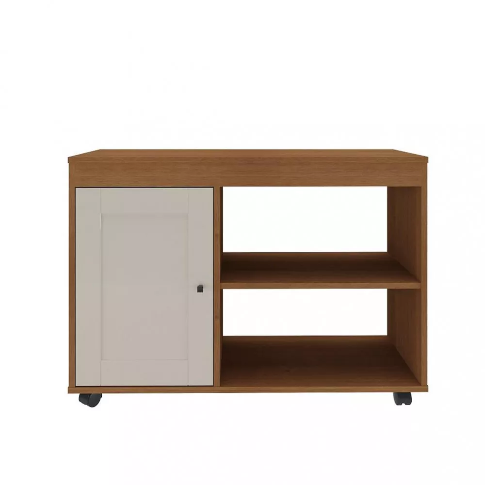 Rack para TV até 42 Polegadas 1 Porta com Rodízios Sampa Artely