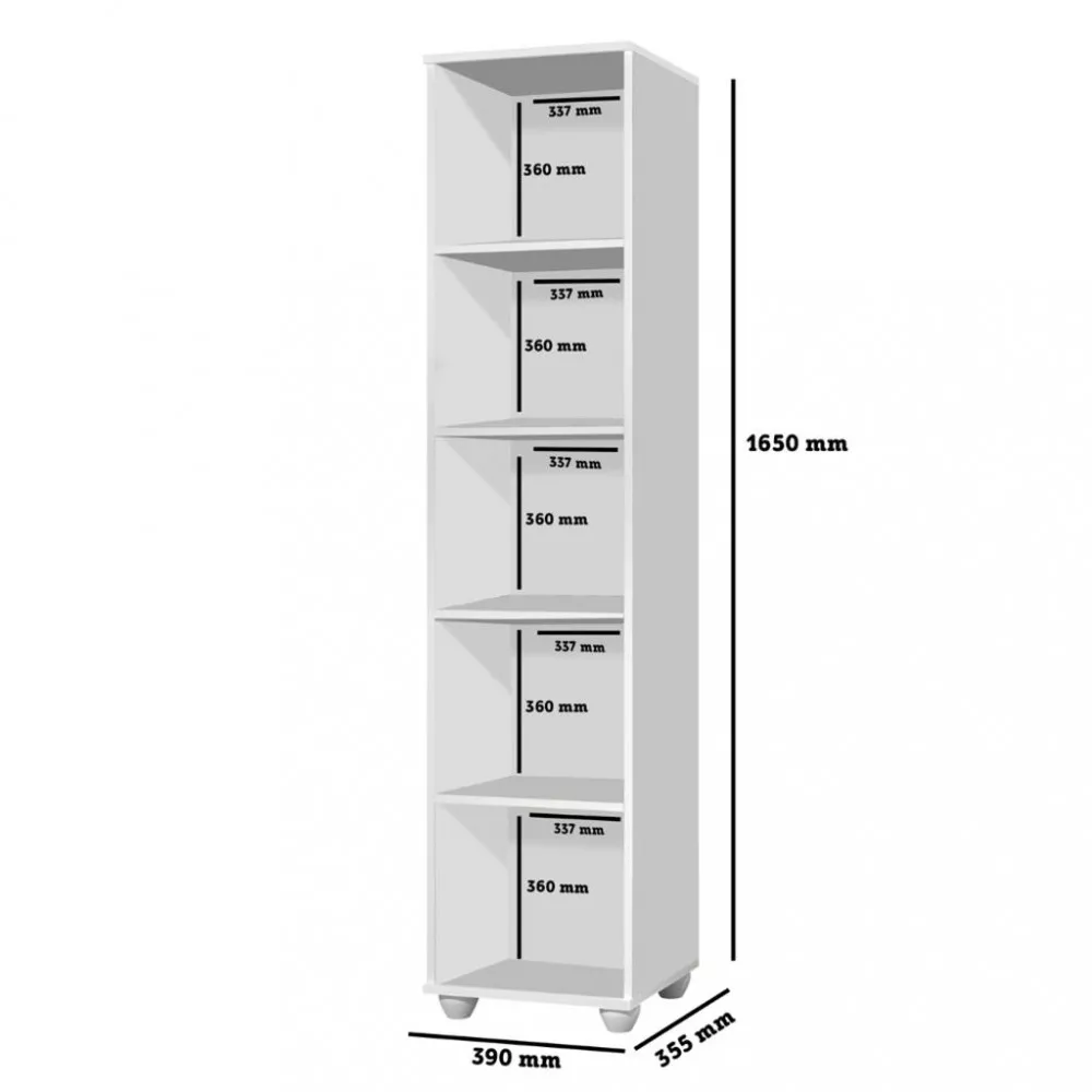 Armário Multiuso 1 Porta com Pés Sofia JeA Móveis