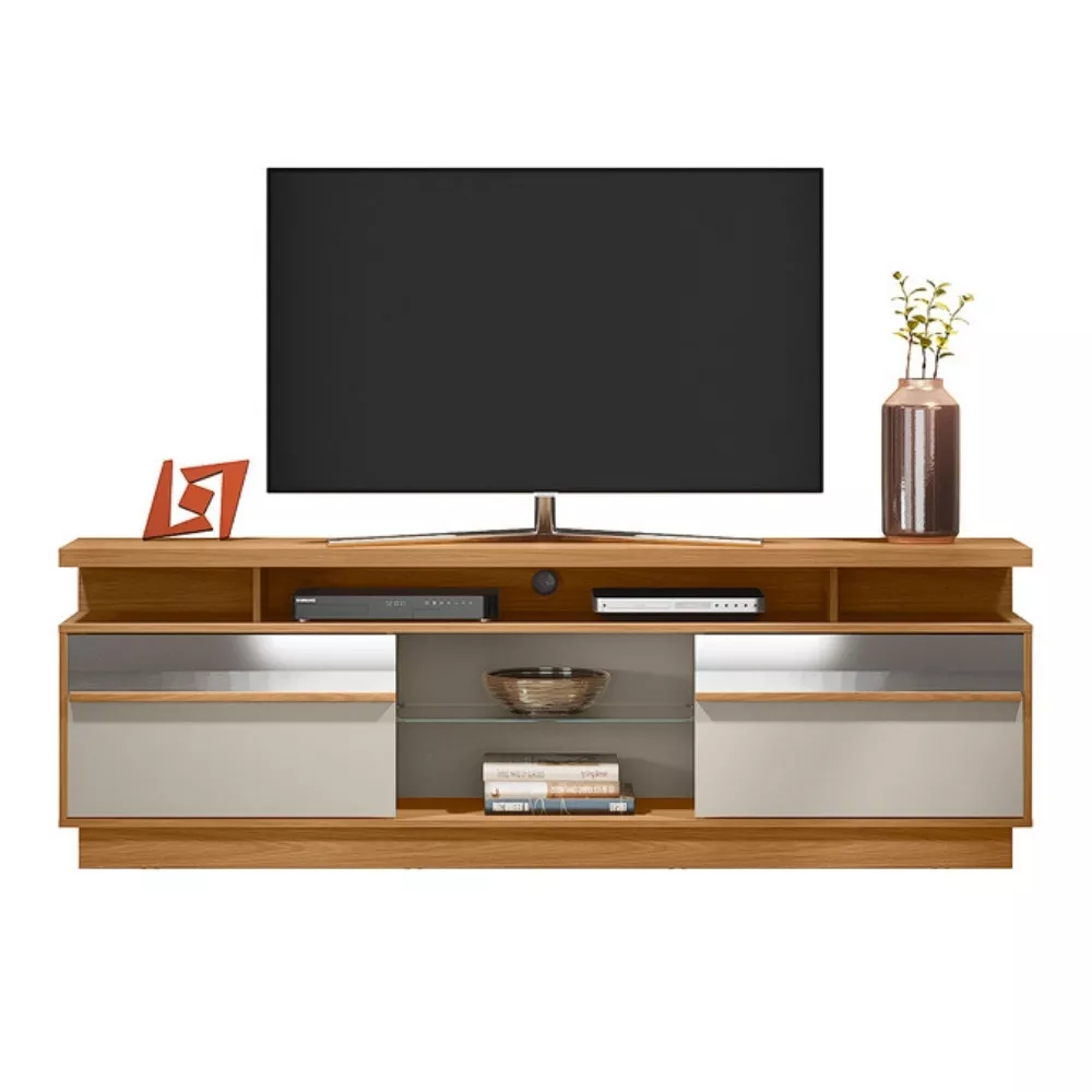 Rack para TV até 70 Polegadas 2 Portas Recife Linea Brasil