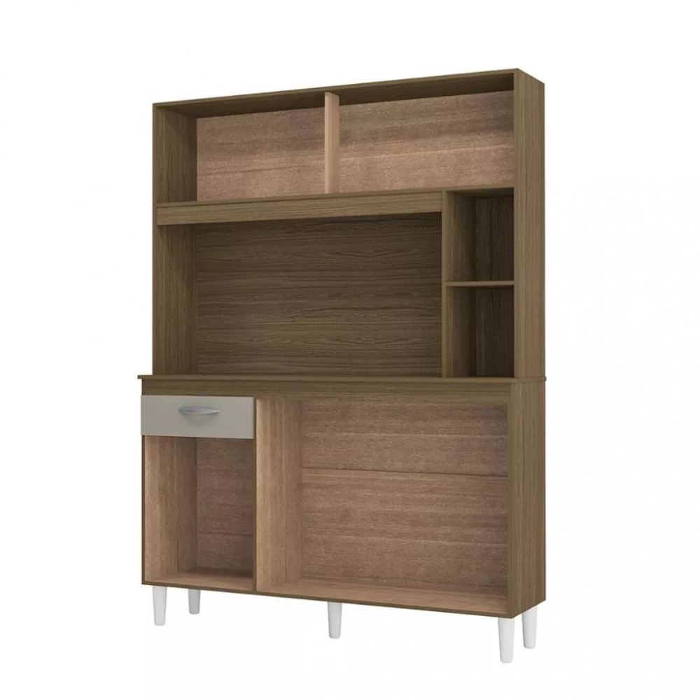 Cozinha Compacta 5 Portas 1 Gaveta 120cm Duda Poquema