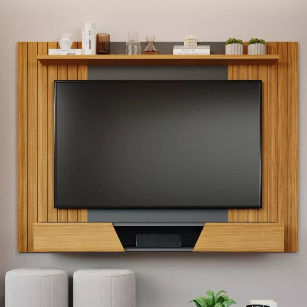 Image 0 of 3 of Painel para TV até 70 Polegadas 2 Portas Ripado Santiago Permóbili
