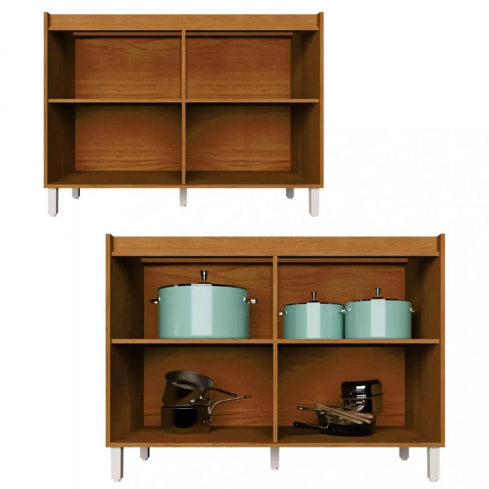 Balcão 2 Porta 120cm sem Tampo Denver Herval