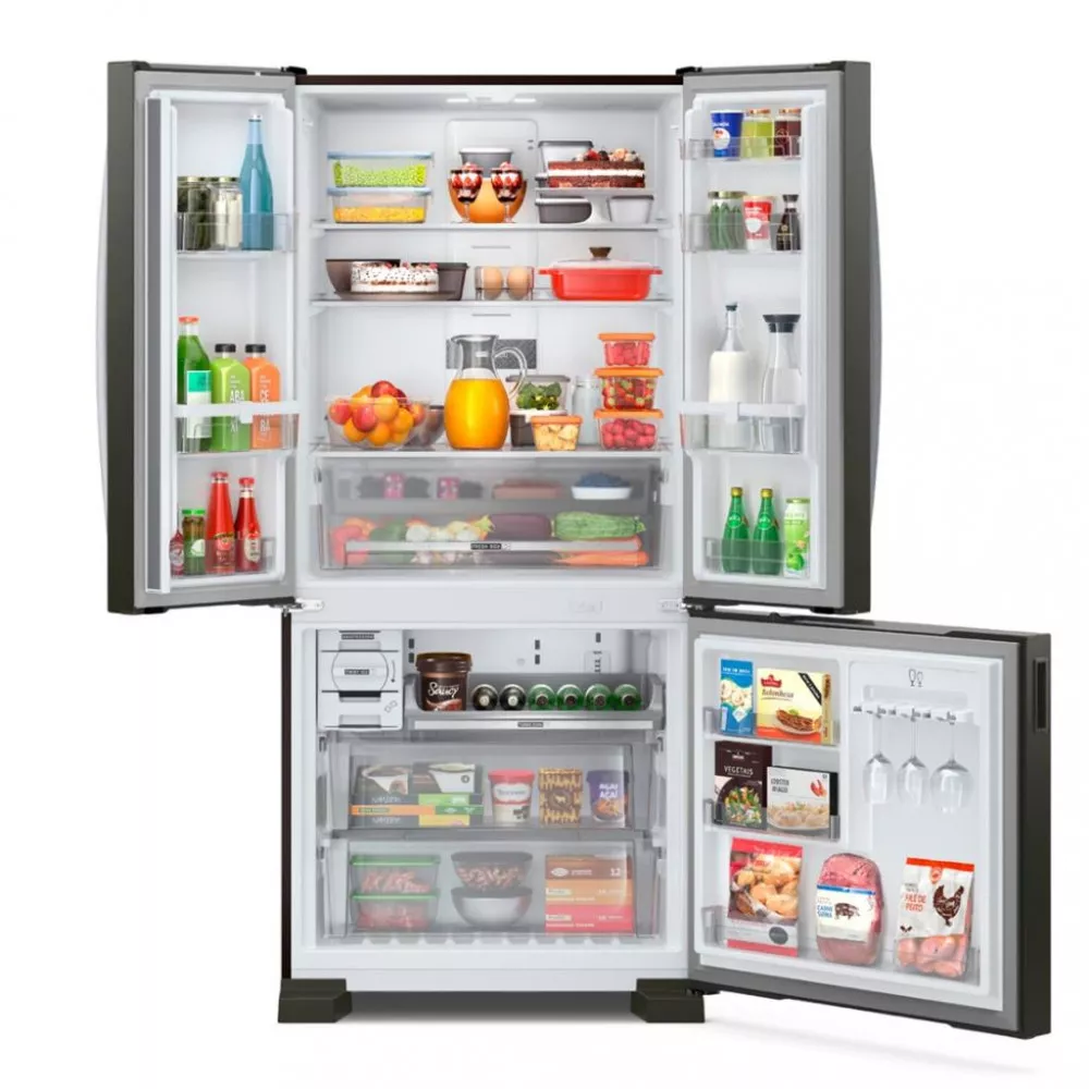 Image 2 of 8 of Geladeira Brastemp BRO85AE Frost Free French Door 554L