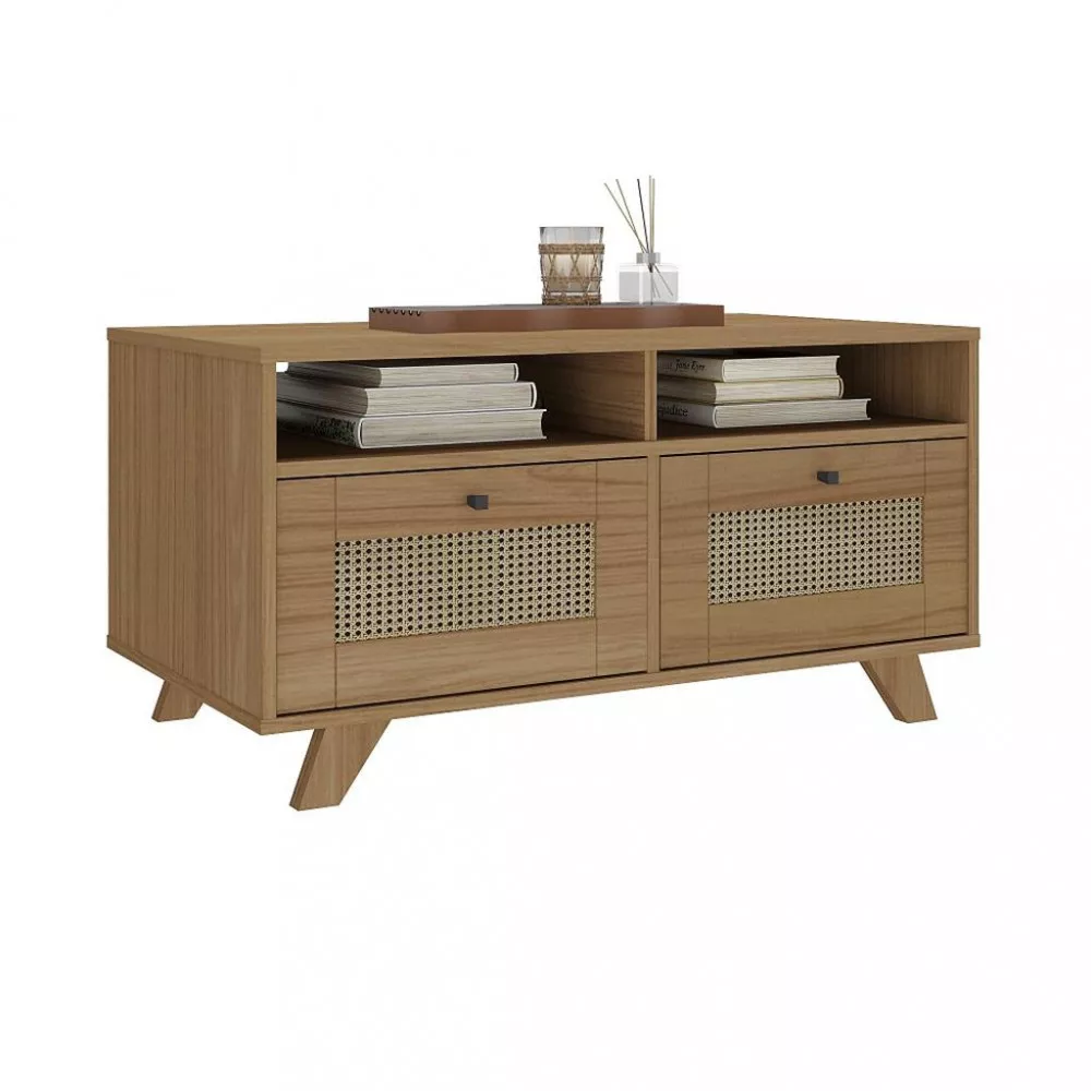 Mesa de Centro 2 Gavetas Trama Artely