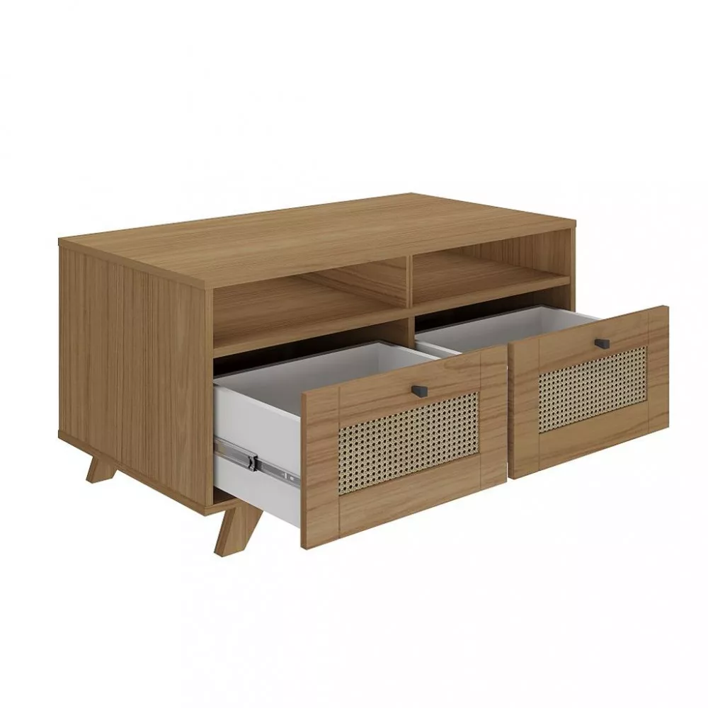 Mesa de Centro 2 Gavetas Trama Artely