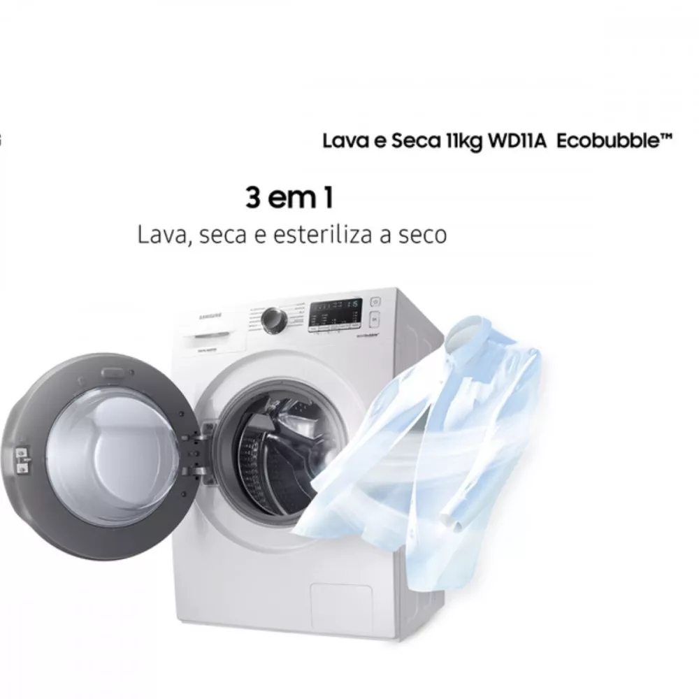 Lava e Seca Samsung Ecobubble 11KG WD11A4453BW