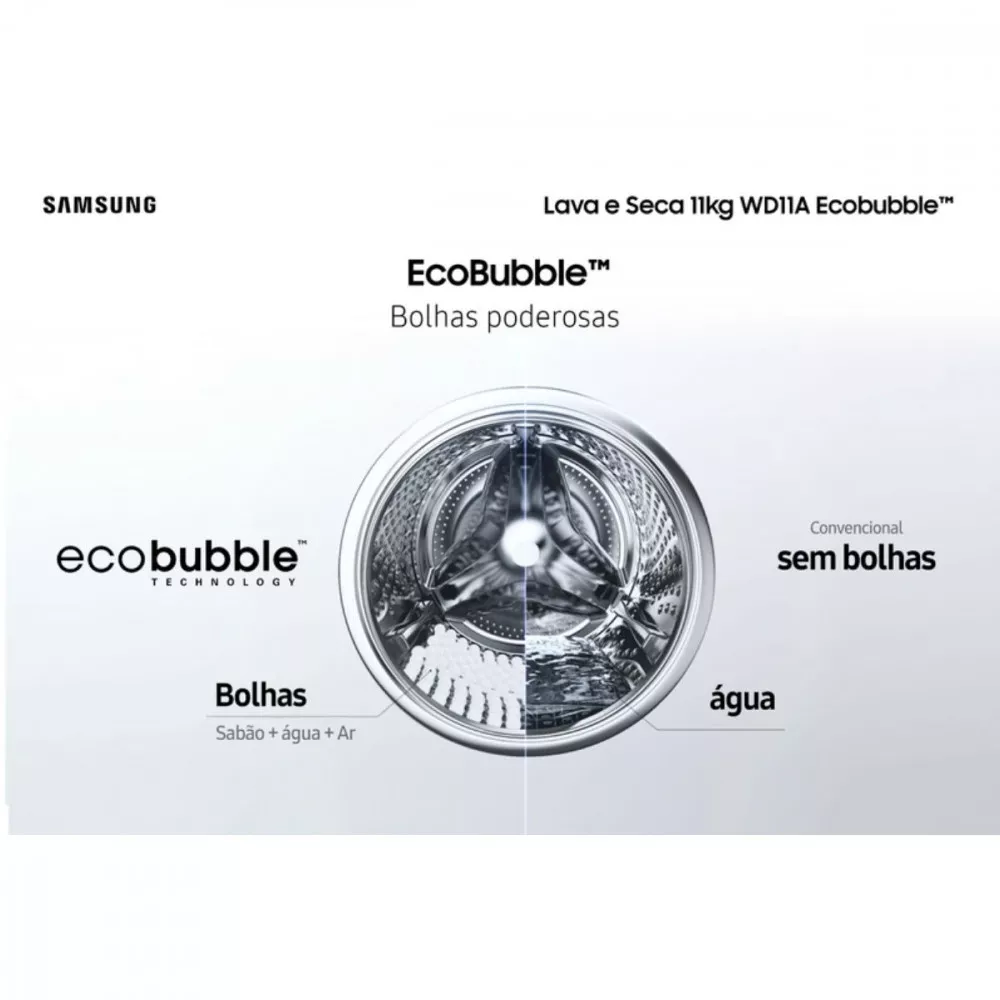 Lava e Seca Samsung Ecobubble 11KG WD11A4453BW