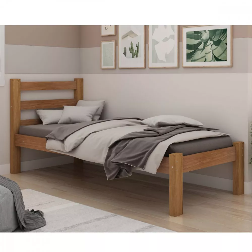 Cama De Solteiro Para Colchão 78cm Guara Plus Arauna