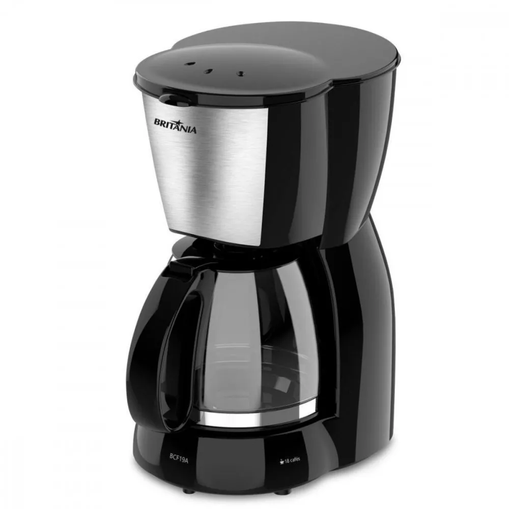 Cafeteira Britânia 18 Cafezinhos Jarra de Vidro 550W  BCF19A