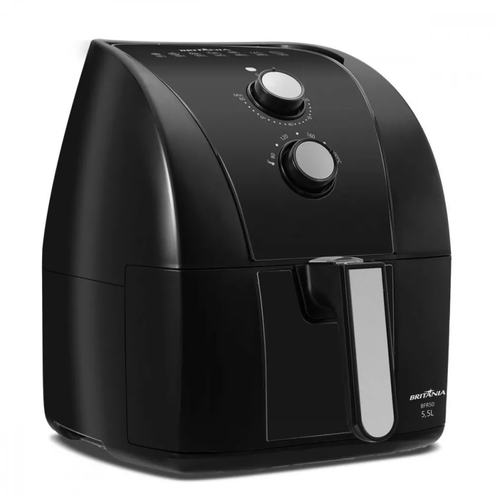 Fritadeira Elétrica Air Fryer Britânia 5,5L Antiaderente Redstone 1500W BFR50