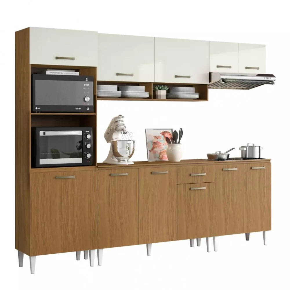 Cozinha Modulada 5 Peças com Tampo Atenas Aramoveis