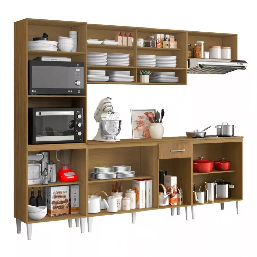 Cozinha Modulada 5 Peças com Tampo Atenas Aramoveis