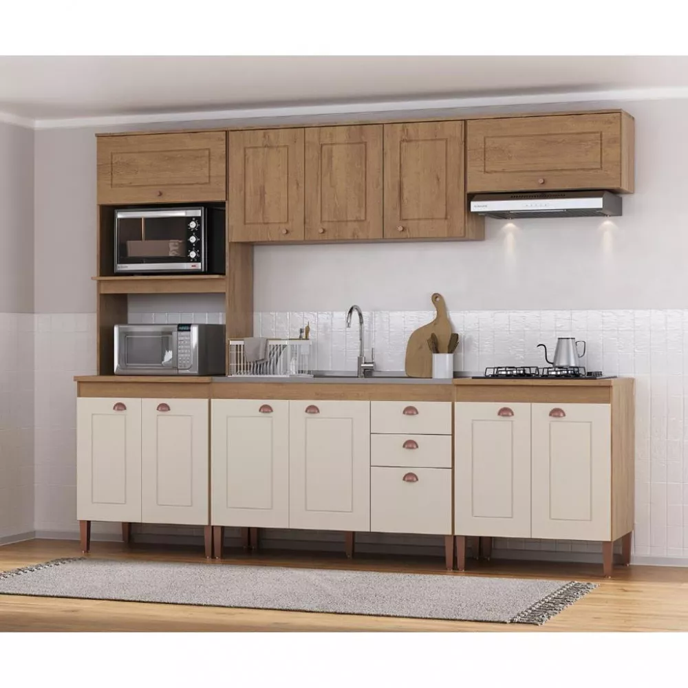 Cozinha Compacta 12 Portas 2 Gavetas Viena Atualle