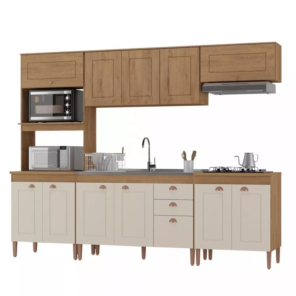 Cozinha Compacta 12 Portas 2 Gavetas Viena Atualle