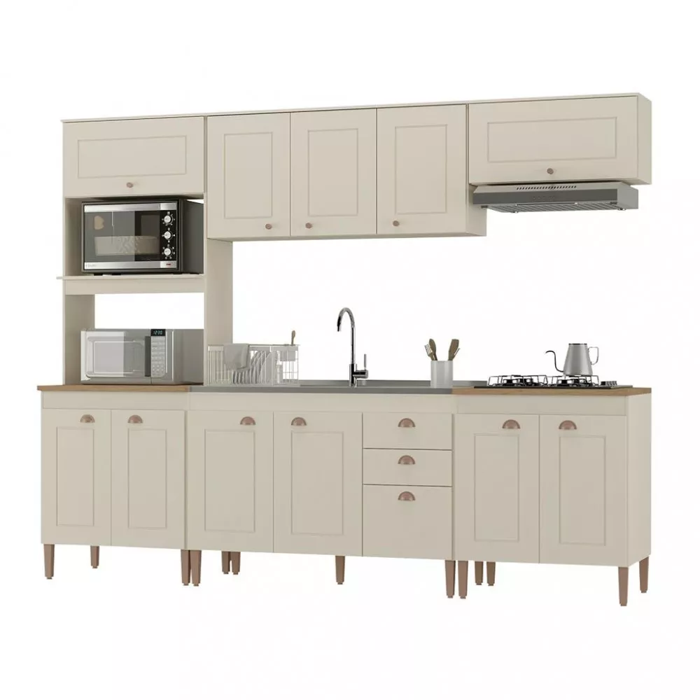 Cozinha Compacta 12 Portas 2 Gavetas Viena Atualle