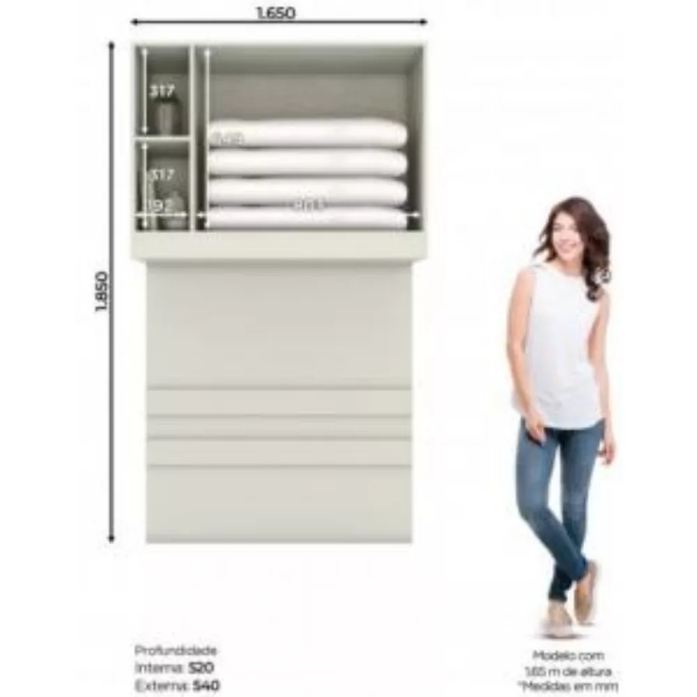 Modulo Henn Seletto 2 Portas MC12-133