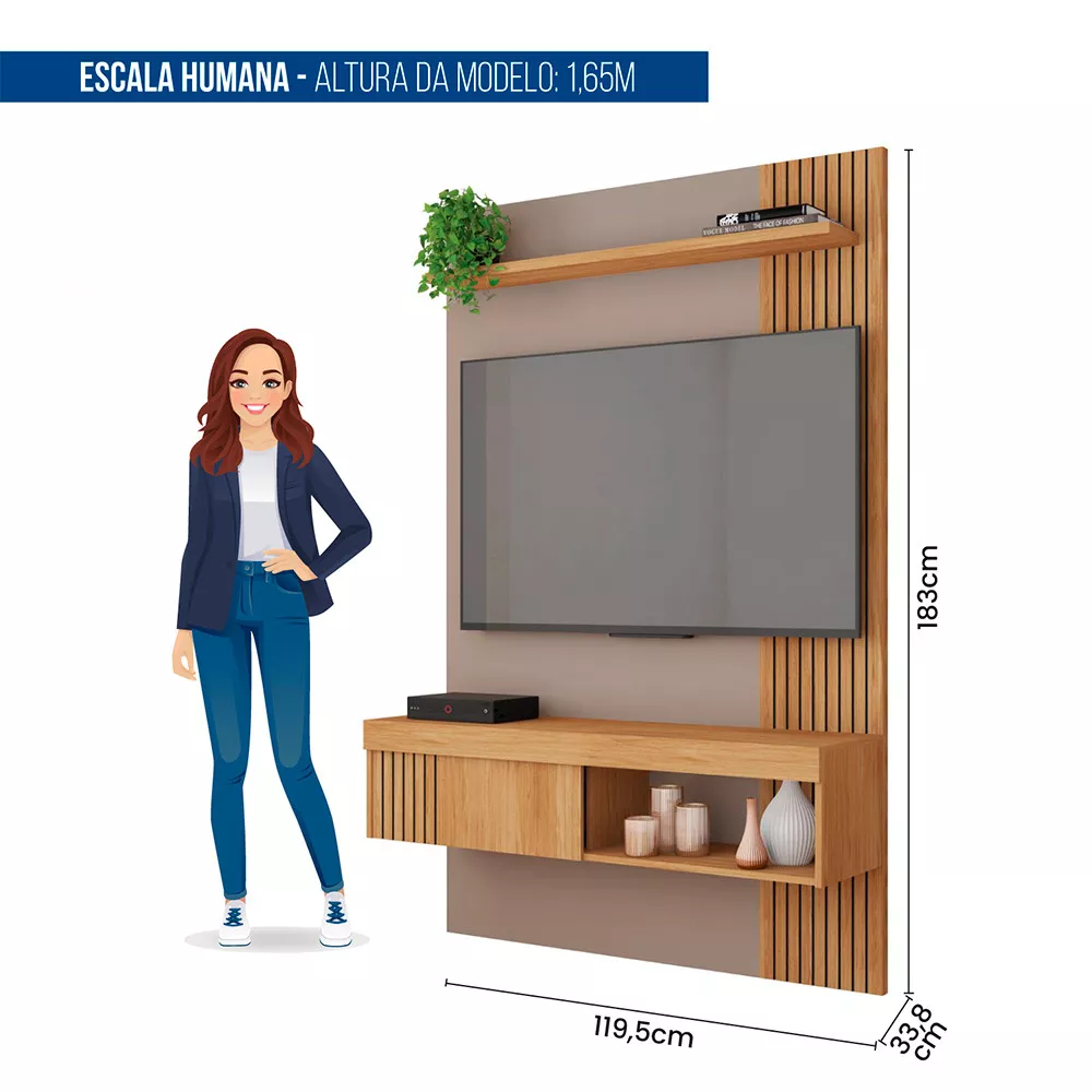 Painel para Tv até 45 Polegadas Jade 1.2 Caemmun